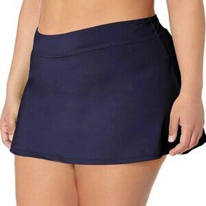 Anne Cole 24W Swim Skort  Swim Bottom Bikini Separate Royal Blue